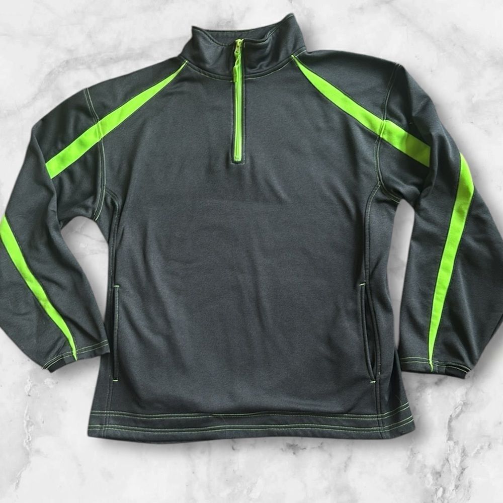 Badger 1/4 Zip Fleece Pullover Sweatshirt!